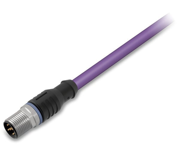 WAGO Male 5 way M12 to Unterminated Unterminated Actuator/Sensor Cable, 2 m