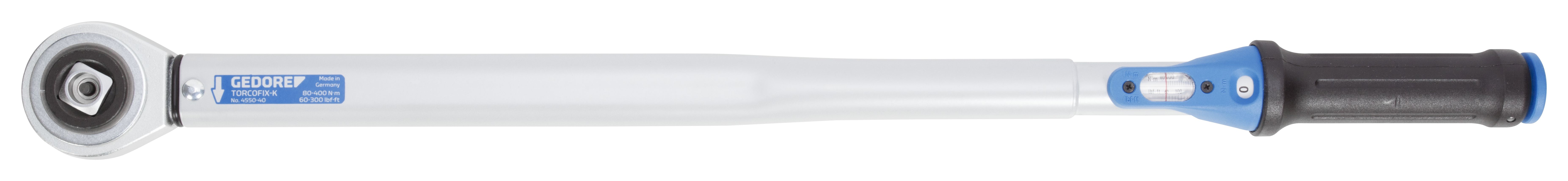 Gedore TORCOFIX K Click Torque Wrench, 80 → 400Nm, 3/4 in Drive, Square Drive, 3/4in Insert
