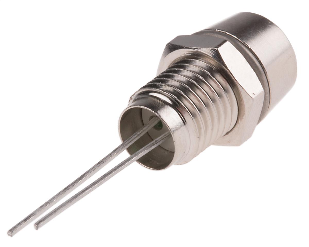113-4312 RS PRO Green Panel Mount Indicator, 3.1V, 8mm Mounting Hole Size