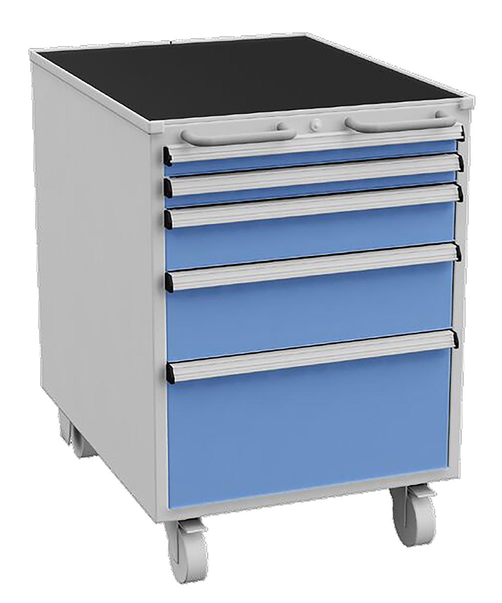 Treston 5 Drawer Unit, Steel, 795mm x 550mm x 715mm