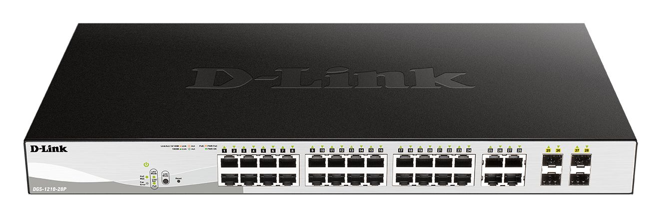 D-Link 28-Port Gigabit Smart Managed PoE Switch, Smart 28 Port Smart Switch With PoE EU