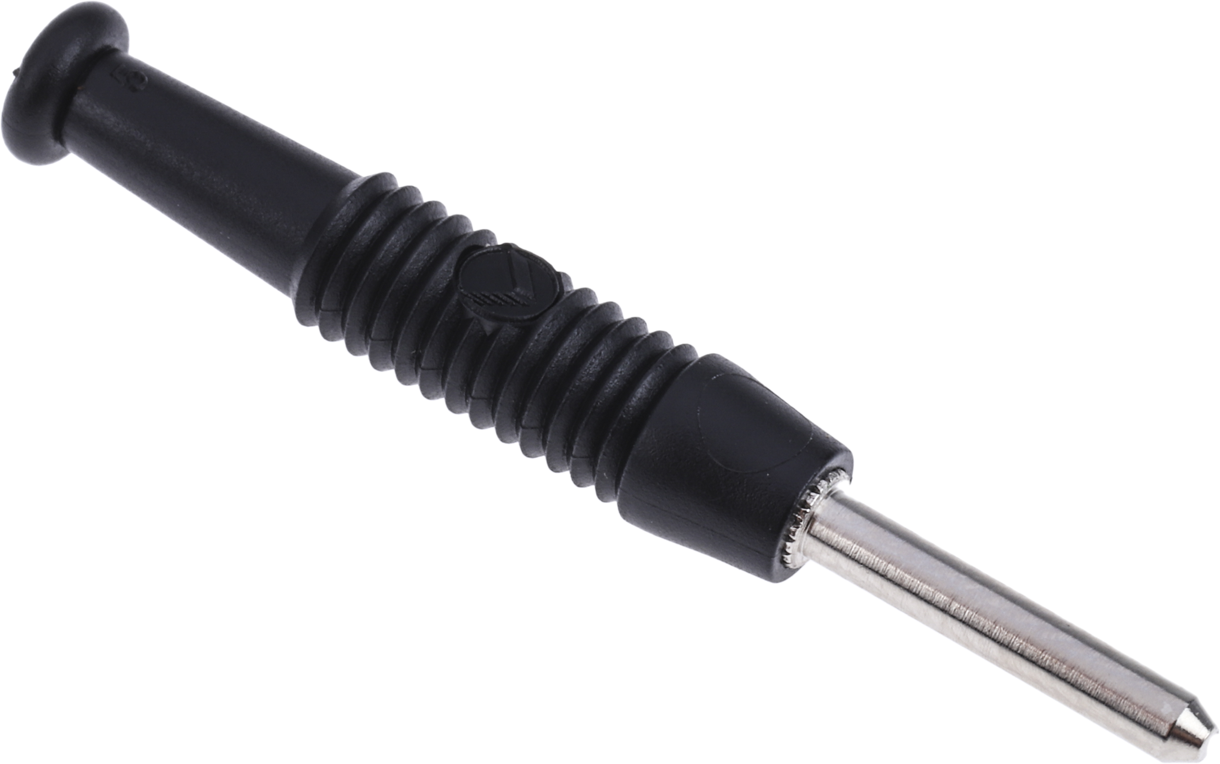 Hirschmann Test & Measurement Black Male Banana Plug, 2mm Connector, Solder Termination, 6A, 60V dc, Nickel Plating