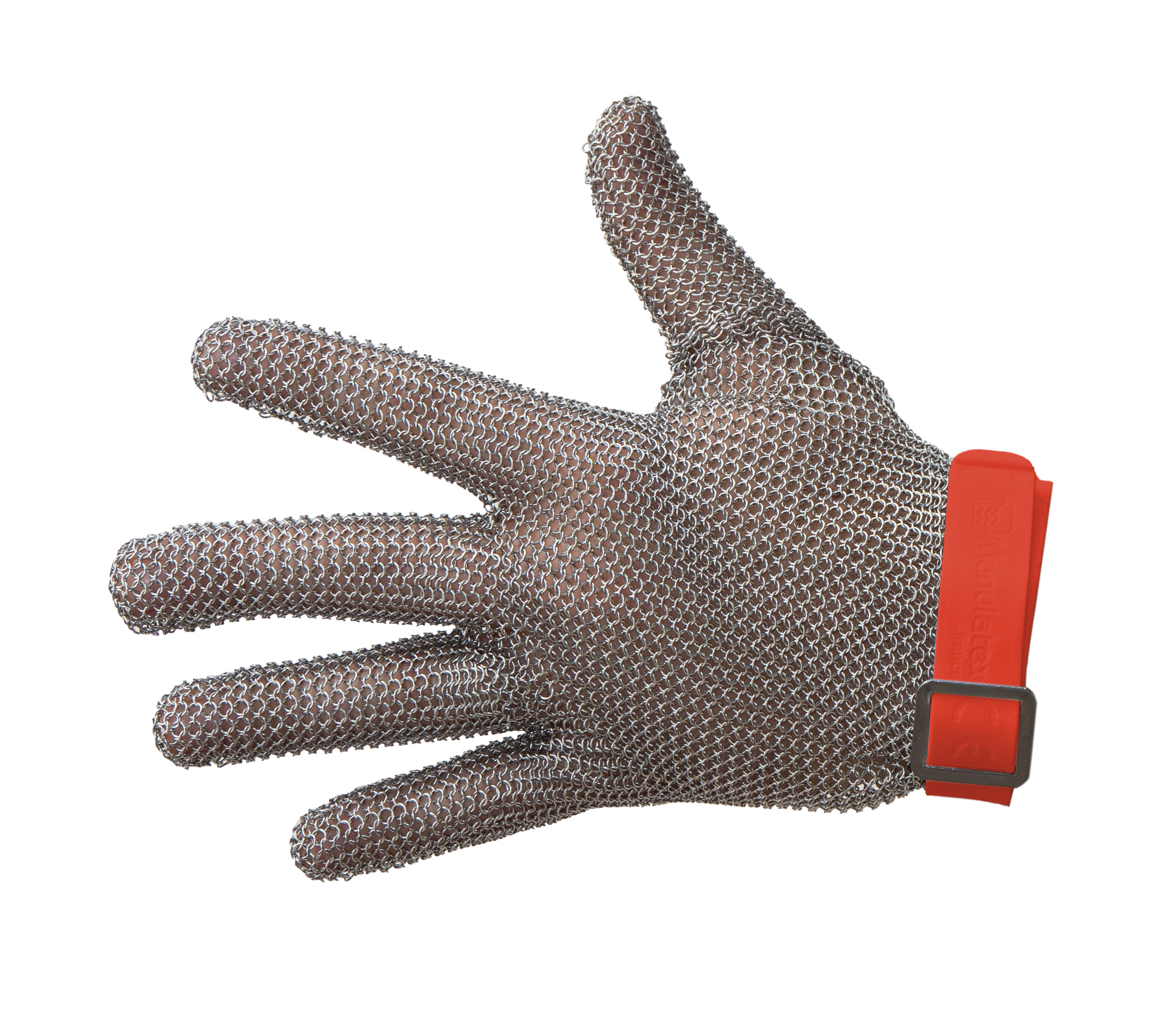 Manulatex GCM Red Stainless Steel Puncture & Tear Resistant Gloves, Size M