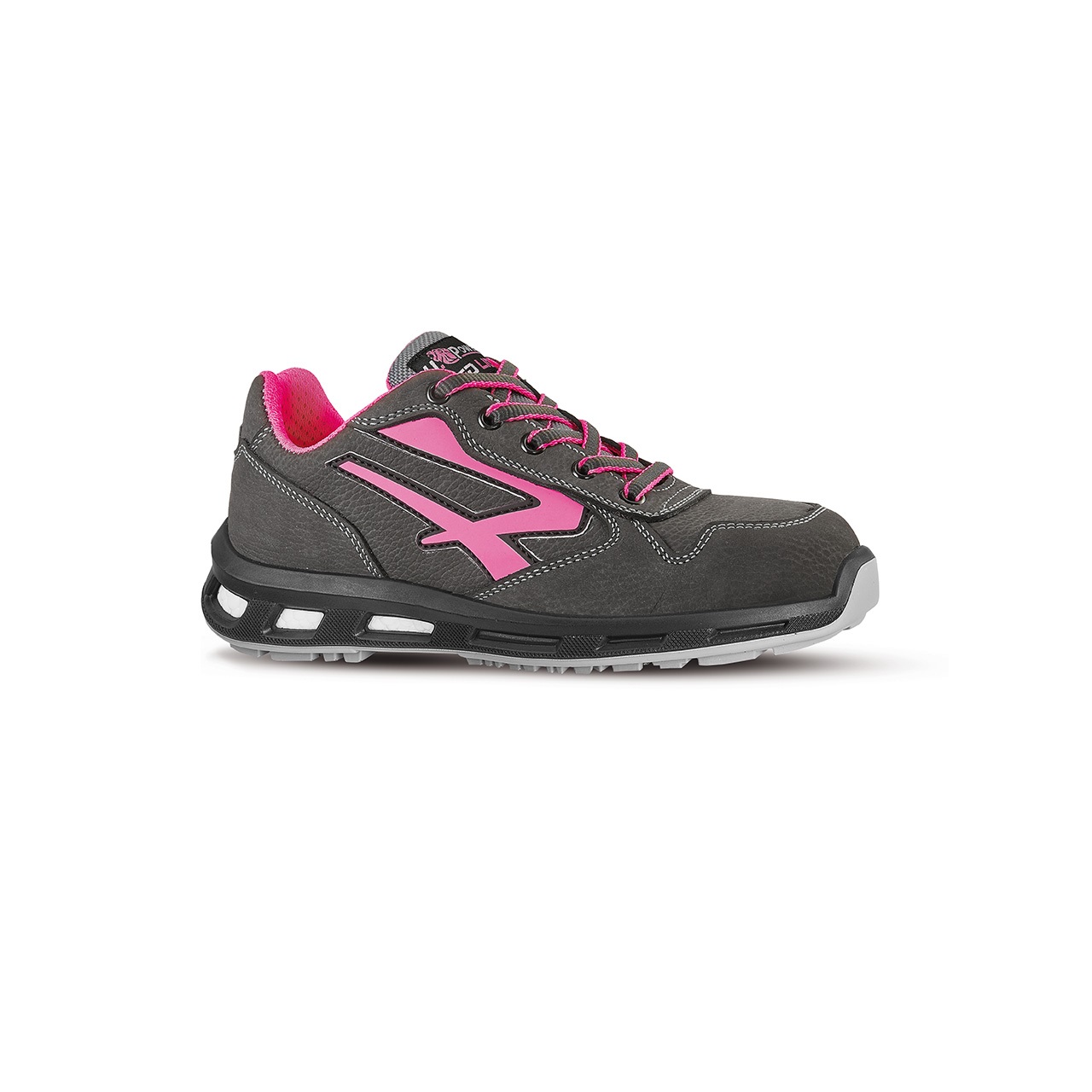 UPower CANDY Unisex Black, Pink Aluminium Safety Shoes, UK 3, EU 36