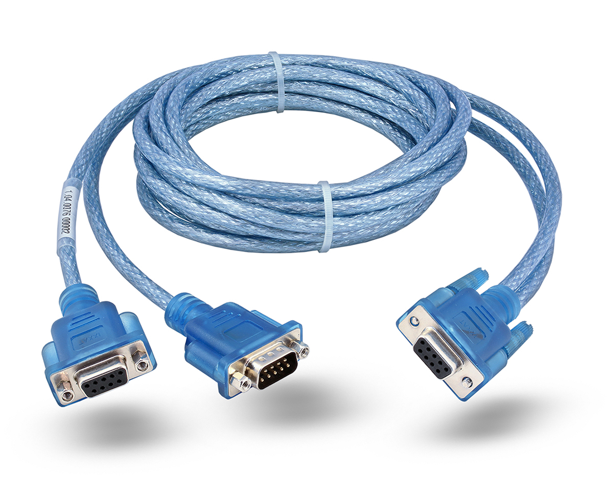 Ixxat Female D-Sub to Male D-Sub 9-Pin Socket/Plug Serial Cable, 2.1 m Polybutylene Terephthalate, CAN Y cable Series