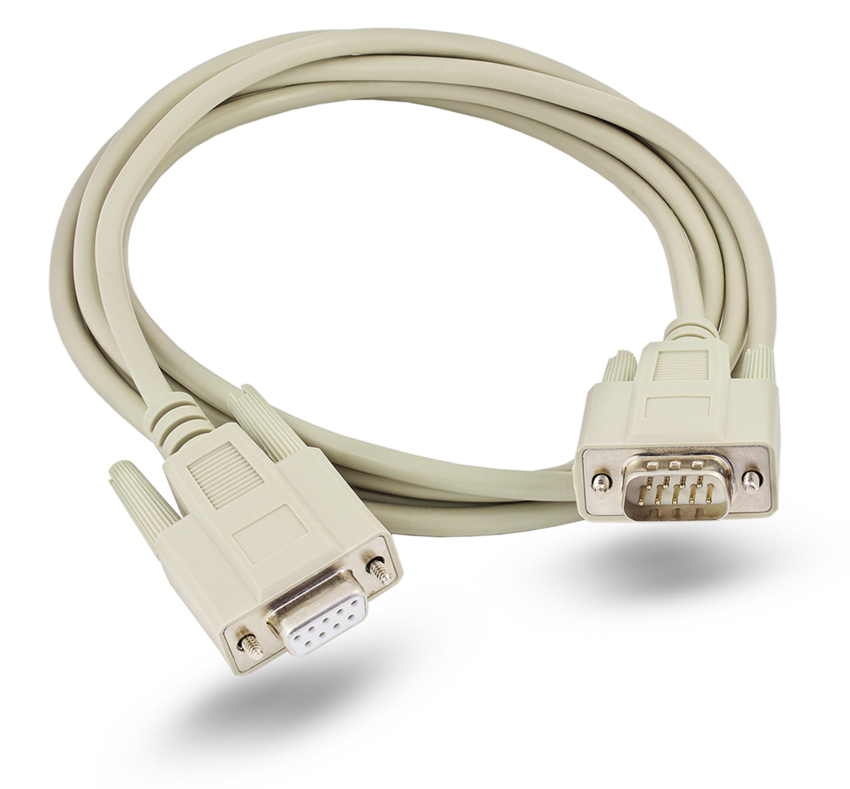 Ixxat Male D-Sub to Female D-Sub 9-Pin Plug 1 x Female Serial Cable, 2 m Polybutylene Terephthalate, CAN cable Series