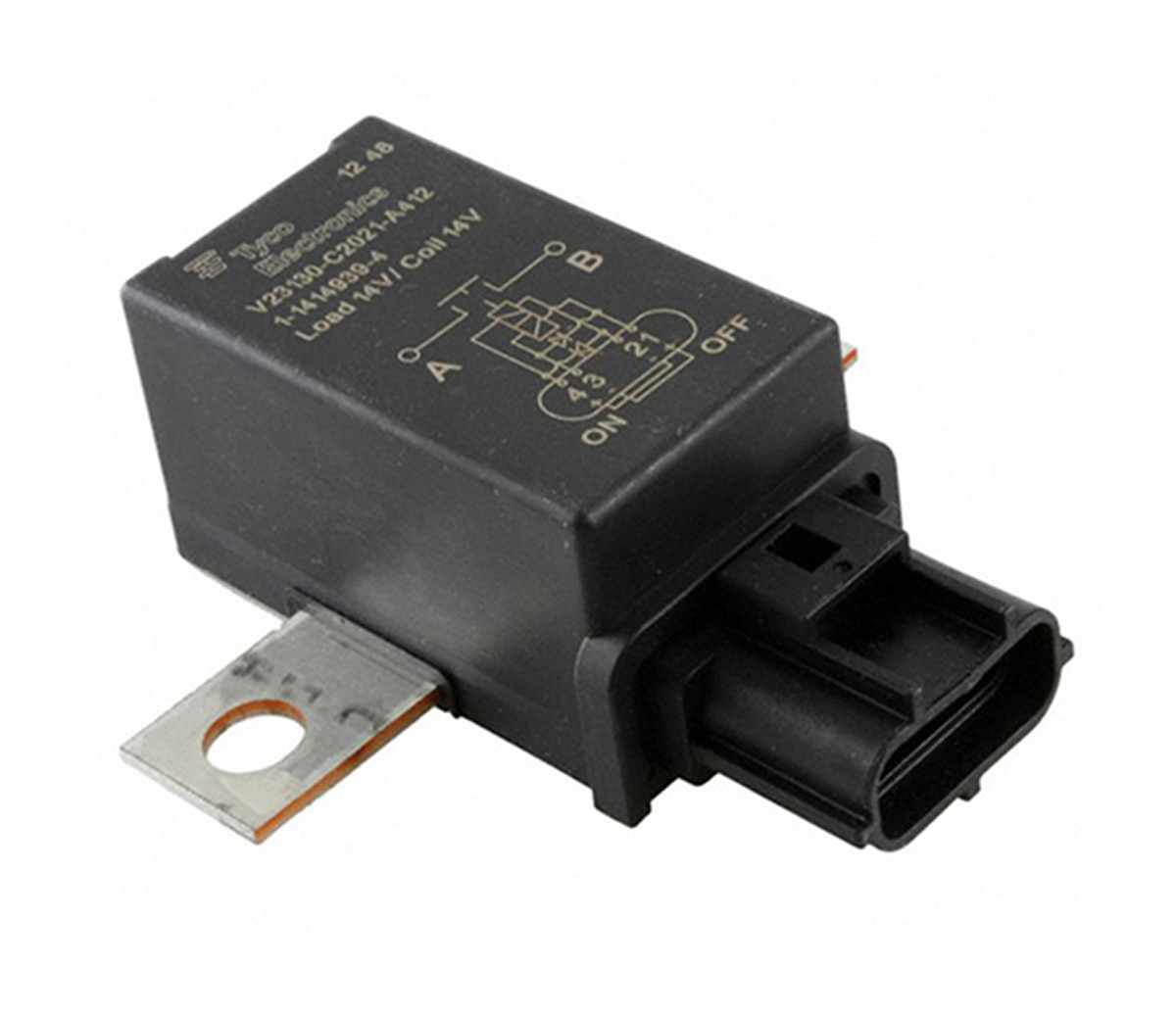 TE Connectivity Flange Automotive Relay, 12 V dc Coil Voltage, 260 A Switching Current, SPST
