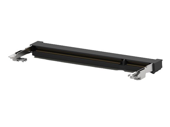 TE Connectivity 6 mm Pitch 200 Way, Right Angle Board Mount DIMM Socket ,2.5V, 5A