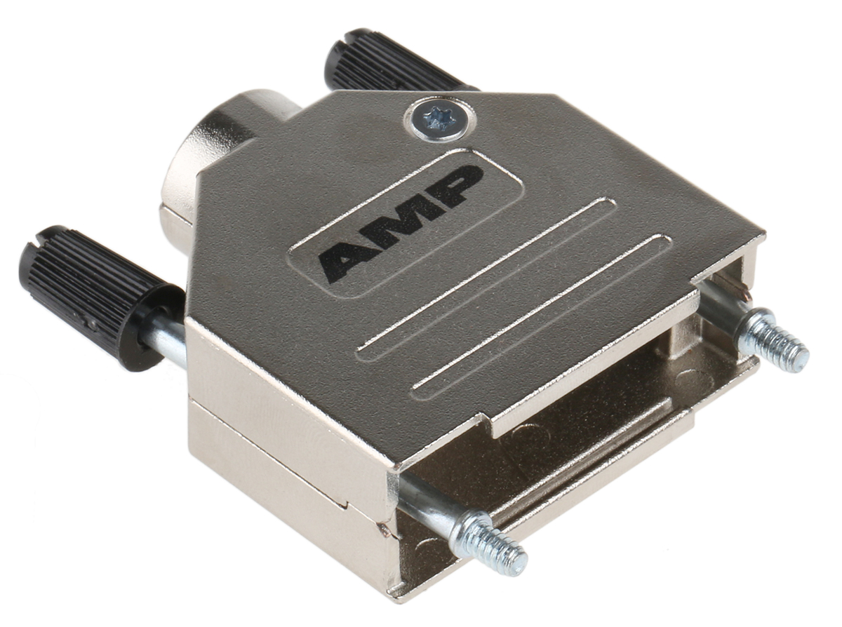 TE Connectivity ADK Series Zinc Straight D-Sub Backshell, 15 Way Strain Relief