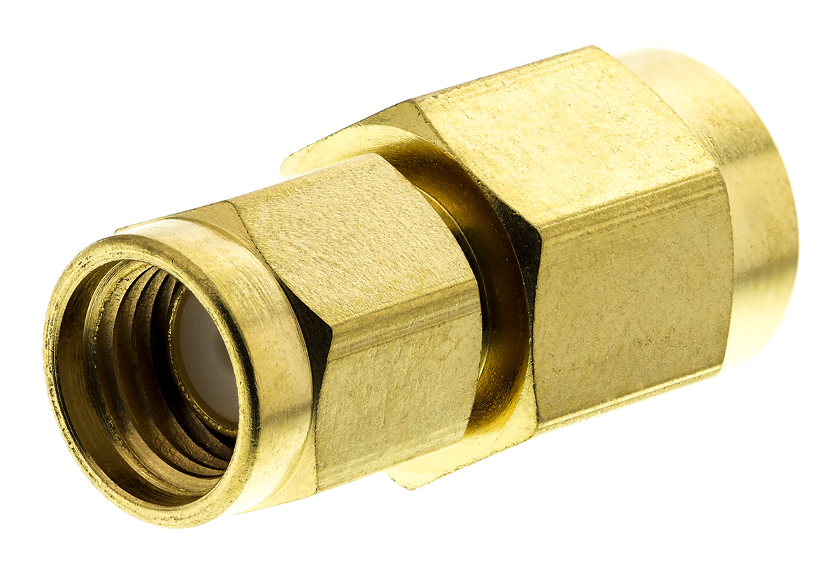 TE Connectivity SMA Series Cable Male SMA, 50 Ω, Straight Body Crimp