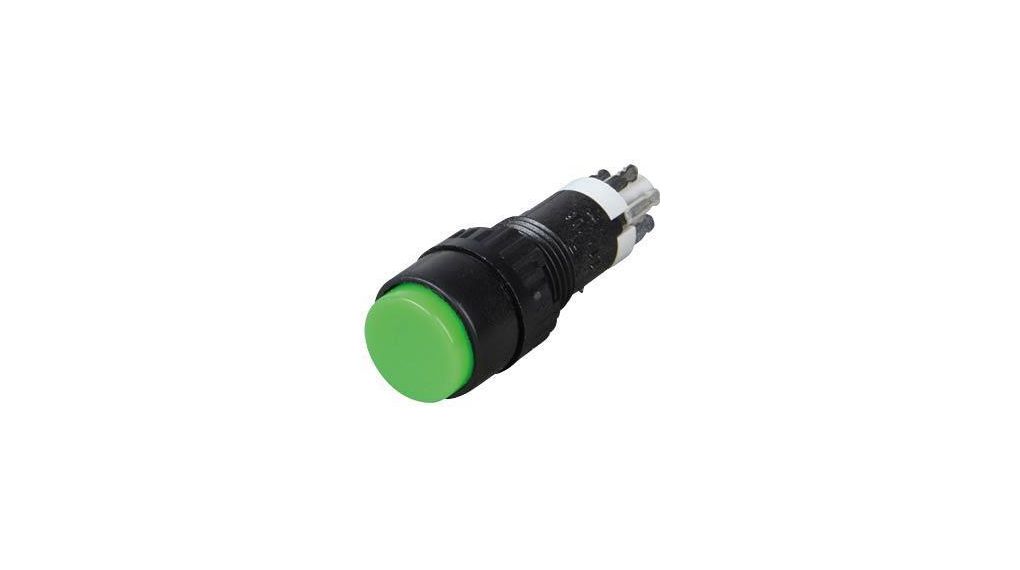 RAFI 1.15 Series Illuminated Push Button, Momentary, Through Hole, 9.1 mm Cutout, 1 NO/1 NC, IP40 24 V ac