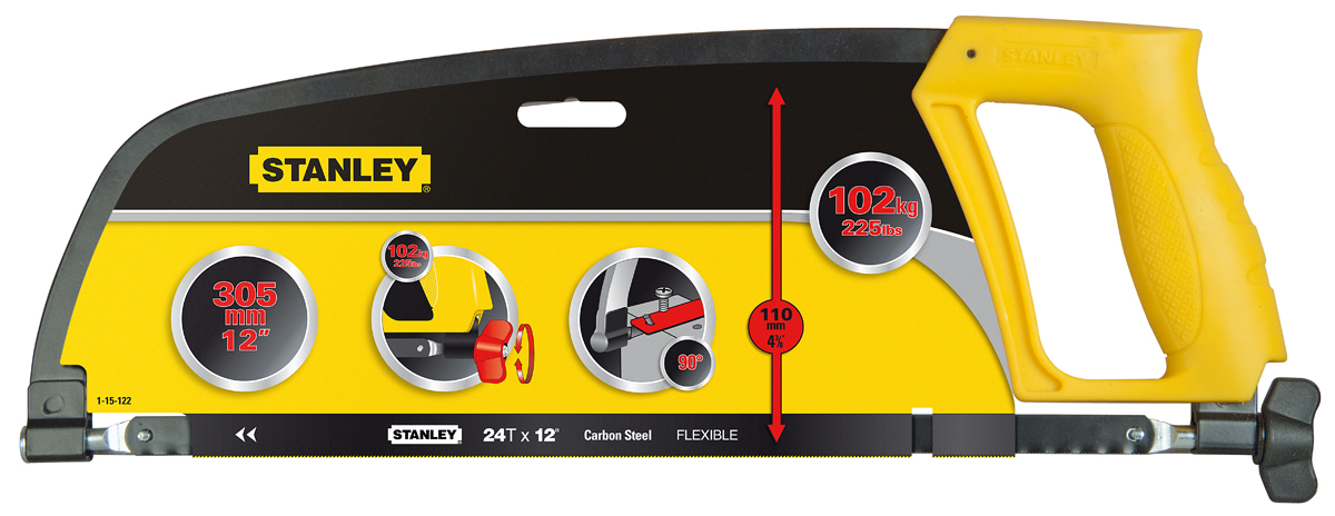 1-15-122 Stanley FatMax 300 mm, 24 TPI Hacksaw