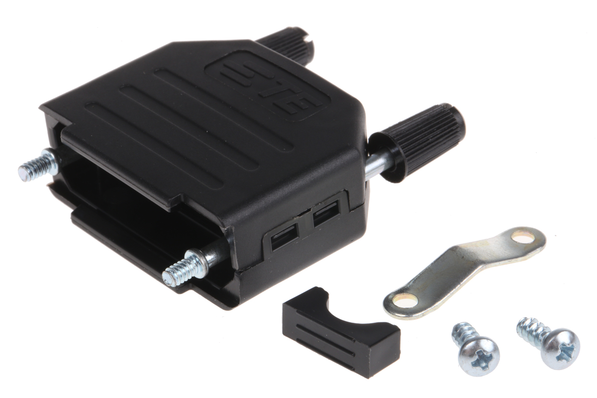 TE Connectivity 1991253 Series Polyamide Straight D-Sub Backshell, 15 Way