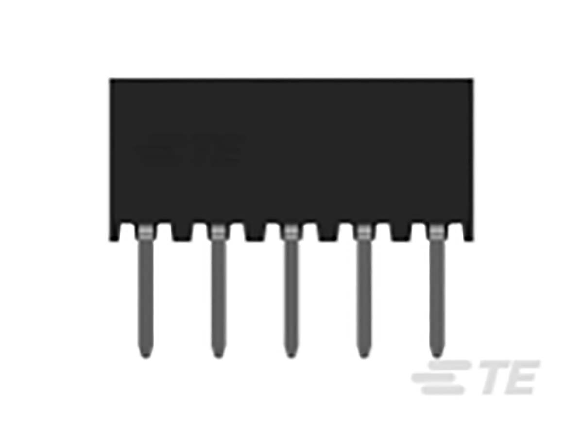 TE Connectivity AMPMODU Series Straight Through Hole PCB Socket, 10-Contact, 2 Row, 2 mm Pitch Solder