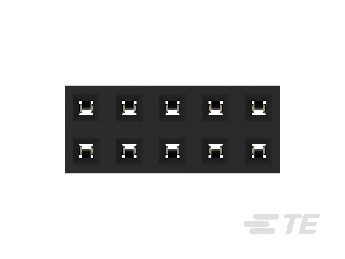 1-2314820-0 TE Connectivity AMPMODU Series Straight Through Hole PCB Socket, 10-Contact, 2 Row, 2 mm Pitch Solder