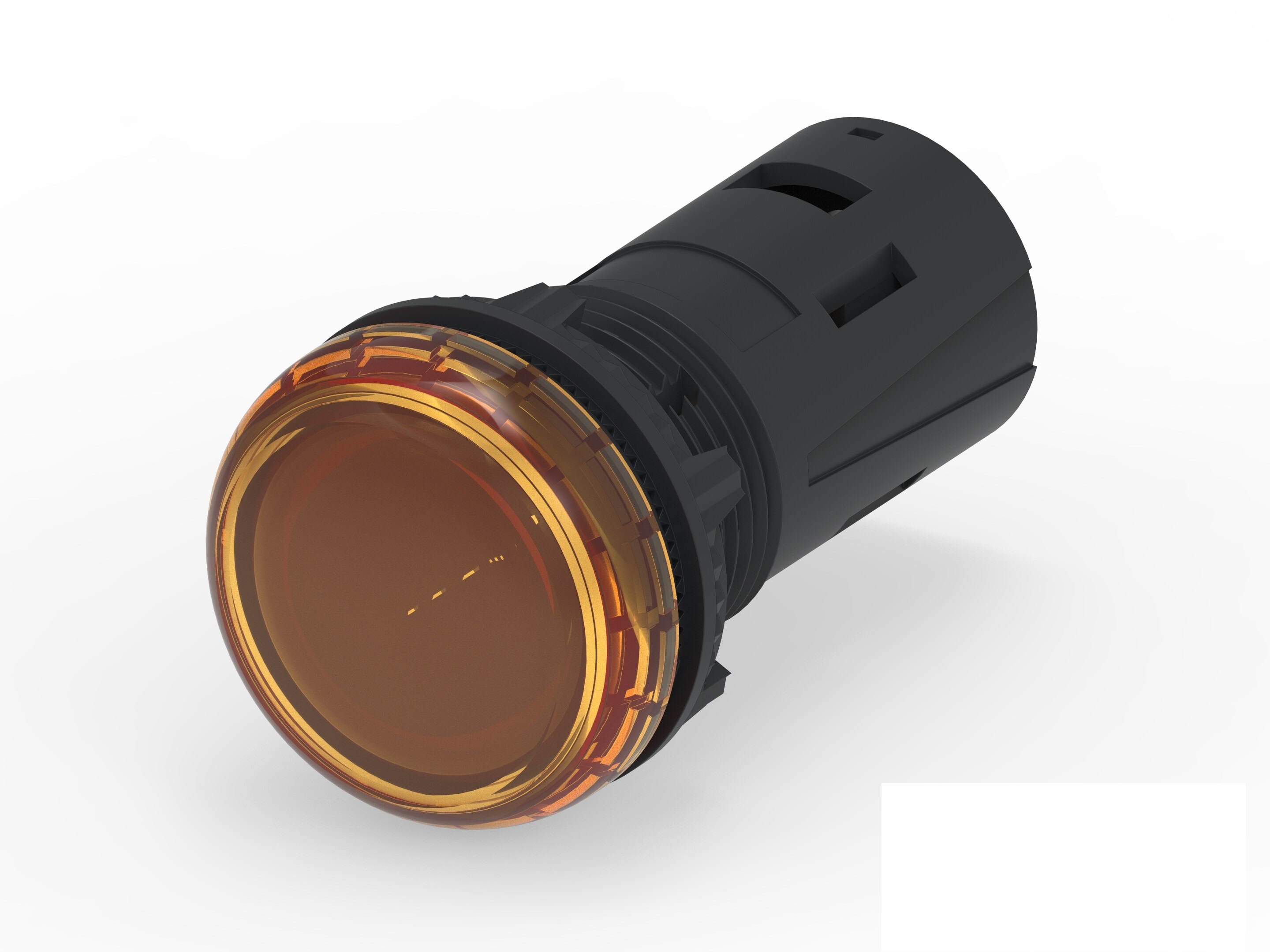 TE Connectivity, 1-2489541, Screw Orange LED Pilot Light, 19.6 mm Cutout, IP65, IP20, Dome, 415V ac