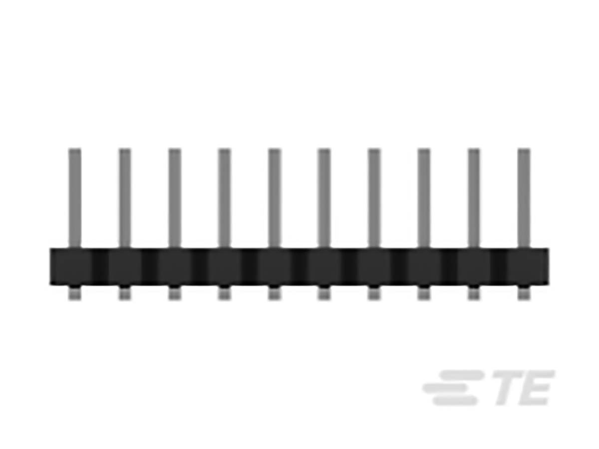 TE Connectivity AMPMODU Series Straight Surface Pin Header, 20 Contact(s), 2 mm Pitch, 2 Row, Unshrouded