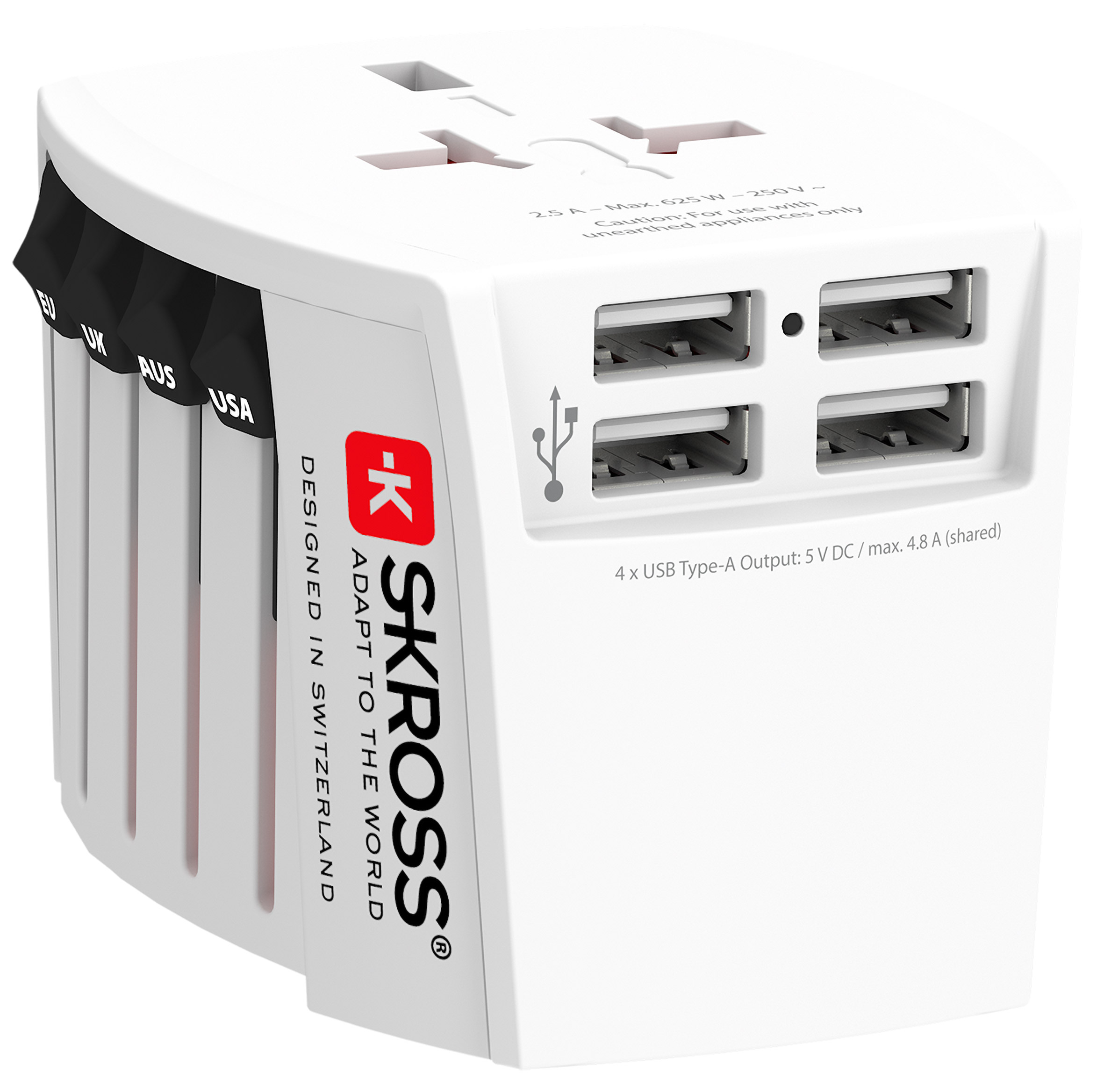 SKROSS Travel Adapter UK, Japan, China, Australia, Europe, USA Italy, USA, Switzerland, Japan, UK, Australia, China,