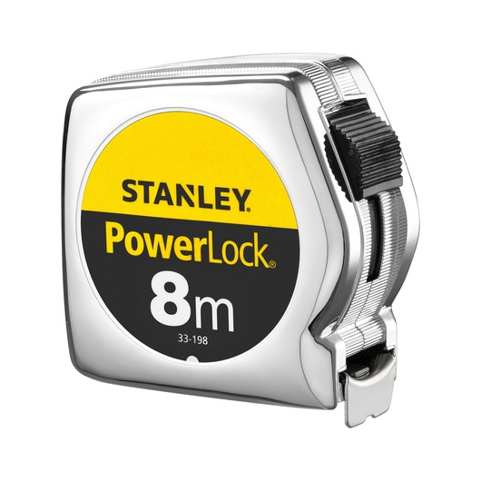 Stanley PowerLock 8 m Tape Measure, Imperial, Metric