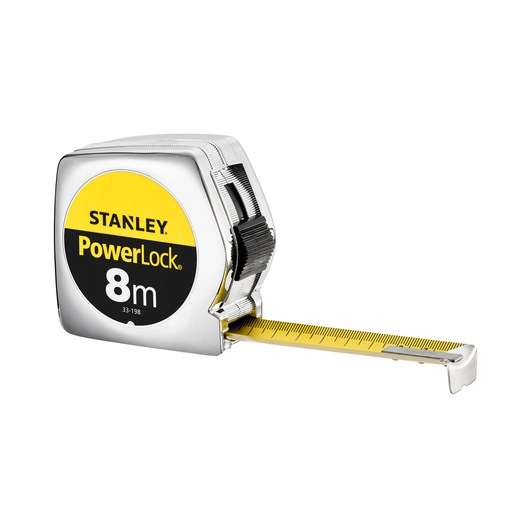1-33-198 Stanley PowerLock 8 m Tape Measure, Imperial, Metric