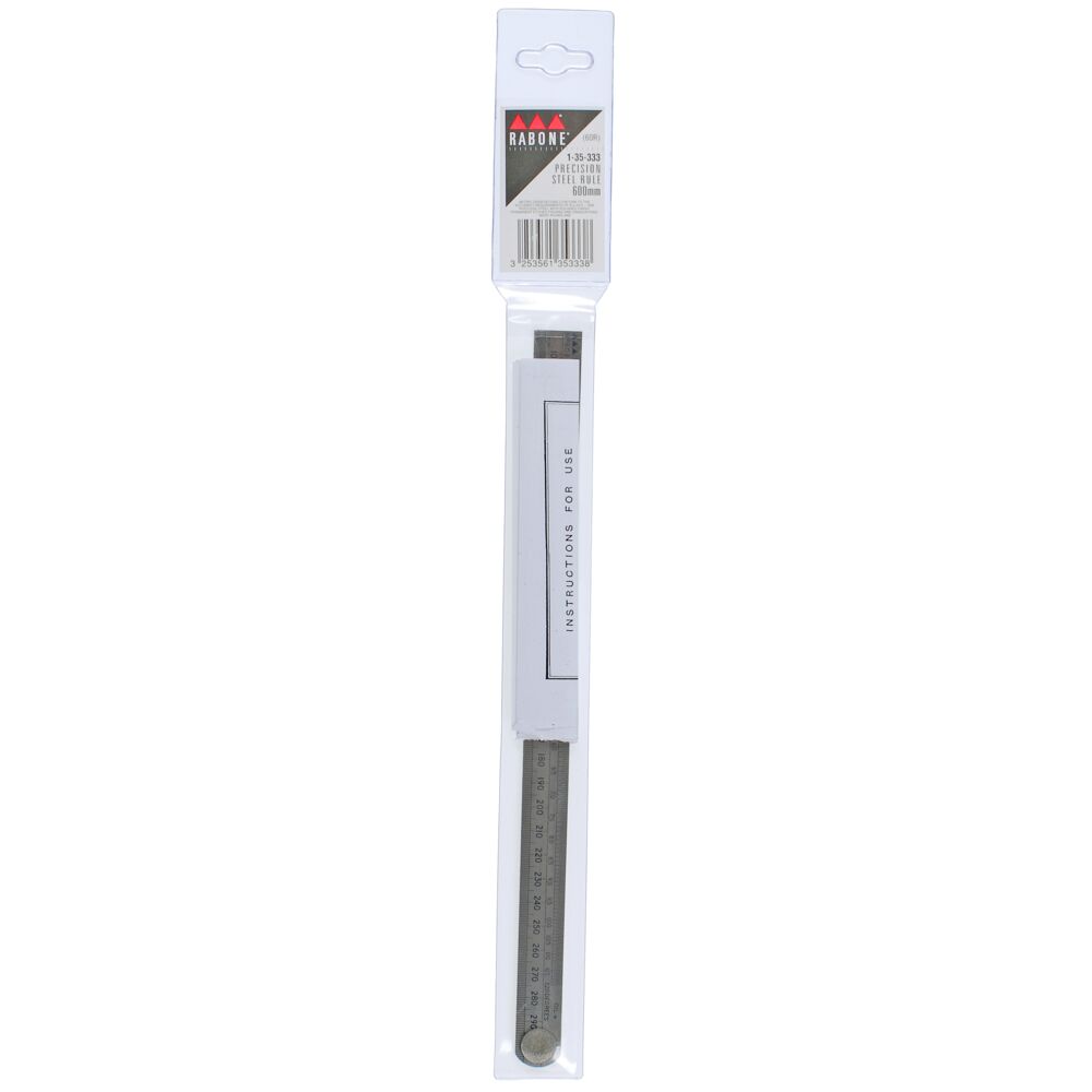 Stanley 600 mm Stainless Steel Rustless Steel Rule Imperial/Metric
