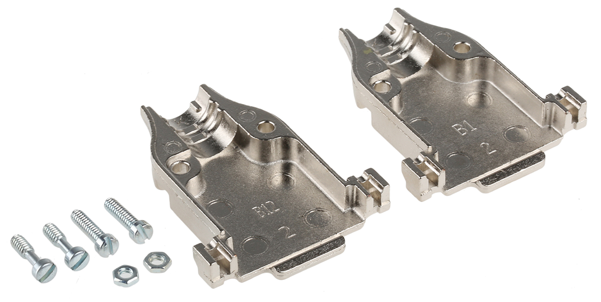 1-5745172-3 TE Connectivity AMPLIMITE Series Zinc Straight D-Sub Backshell, 15 Way Strain Relief