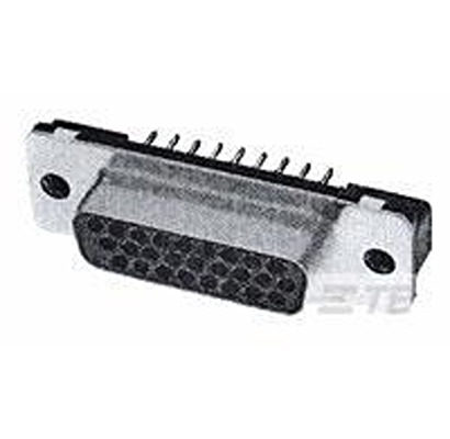 TE Connectivity 1-5748831-1 78 Way Vertical 2.4 mm Pitch PCB D-Sub Connector, with Board Lock Female
