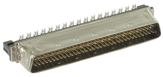 TE Connectivity, AMPLIMITE .050 III 50 Way Male Straight Cable SCSI Connector 1.27 mm Pitch, Quick Latch, Crimp