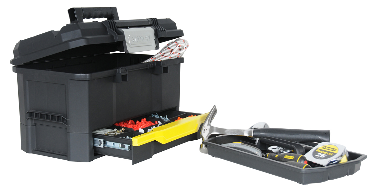 1-70-316 Stanley 1 Drawer Tool Box 481 mm 481 mm 28cm