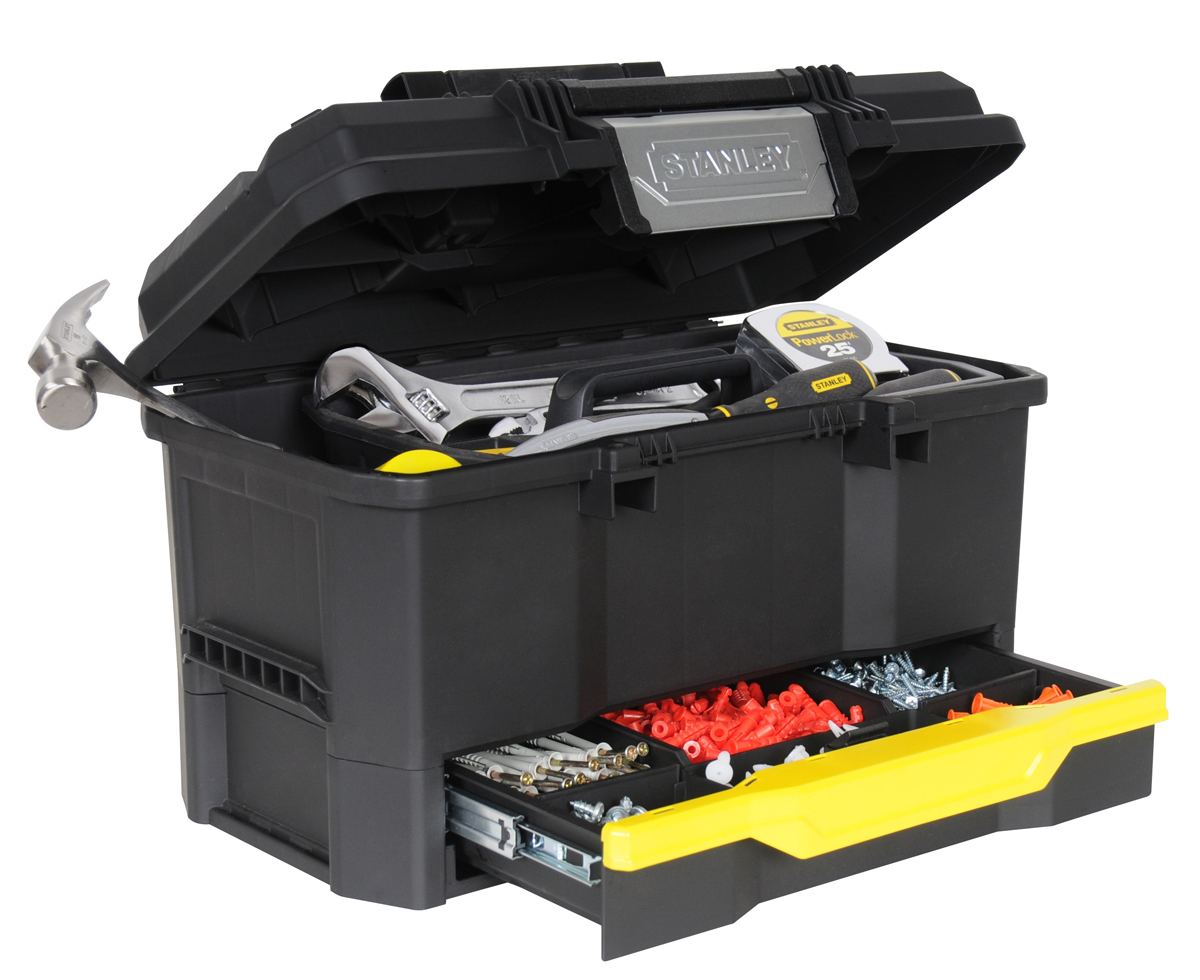 1-70-316 Stanley 1 Drawer Tool Box 481 mm 481 mm 28cm