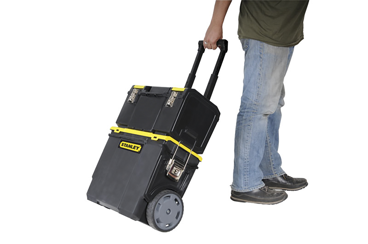 1-70-326 Stanley 2 Drawer Plastic Tool Box 619 mm 475 mm 470mm
