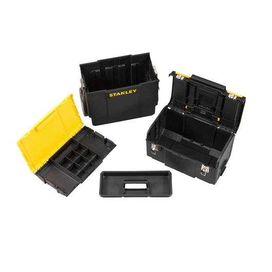 1-70-326 Stanley 2 Drawer Plastic Tool Box 619 mm 475 mm 470mm