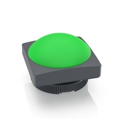 RAFI Indicator Lens Square Style, Green, 22.3 mm Long