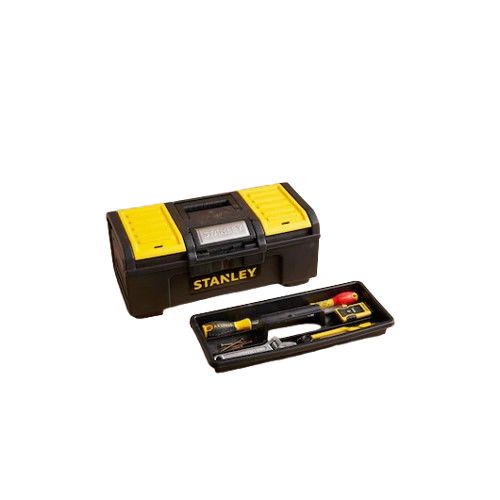 1-79-216 Stanley 2 Drawer Plastic Tool Box 394 mm 394 mm 220mm