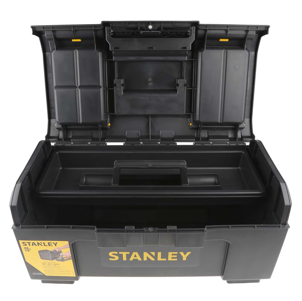 1-79-217 Stanley 2 Drawer Plastic Tool Box 486 mm 486 mm 266mm
