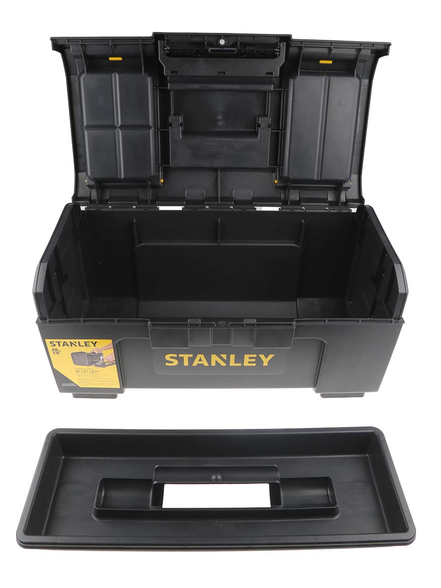1-79-217 Stanley 2 Drawer Plastic Tool Box 486 mm 486 mm 266mm