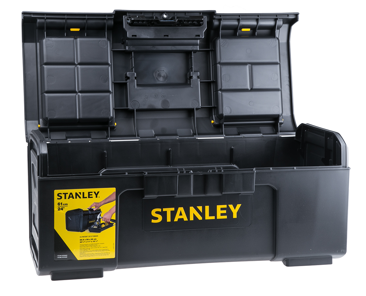 1-79-218 Stanley 2 Drawer Plastic Tool Box 600 mm 600 mm 255mm