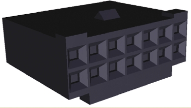 TE Connectivity, AMPMODU MOD IV Female Connector Housing,  2.54 mm Pitch,  24 Way,  2 Row Straight