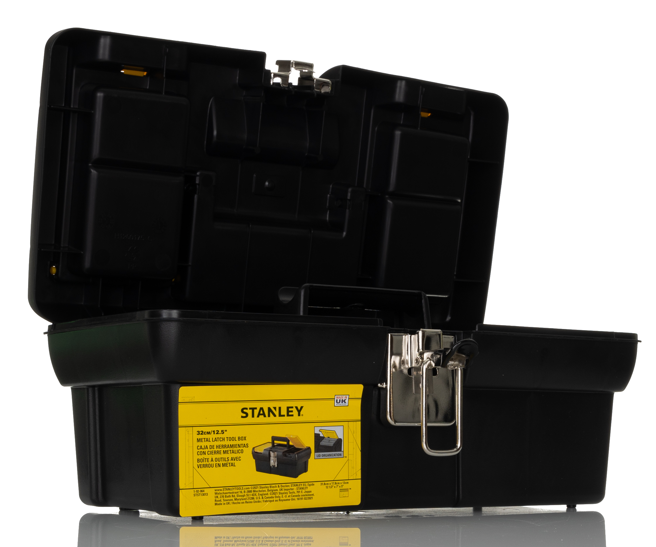1-92-064 Stanley Plastic Tool Box 130 mm 318 mm 178mm
