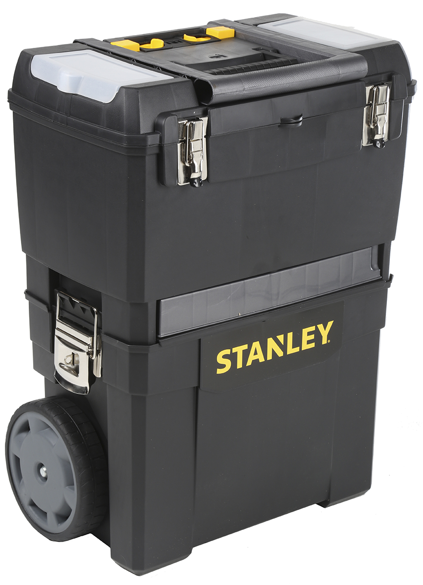 Stanley 3 Drawer Plastic Tool Box Wheeled 480 mm 480 mm 290mm