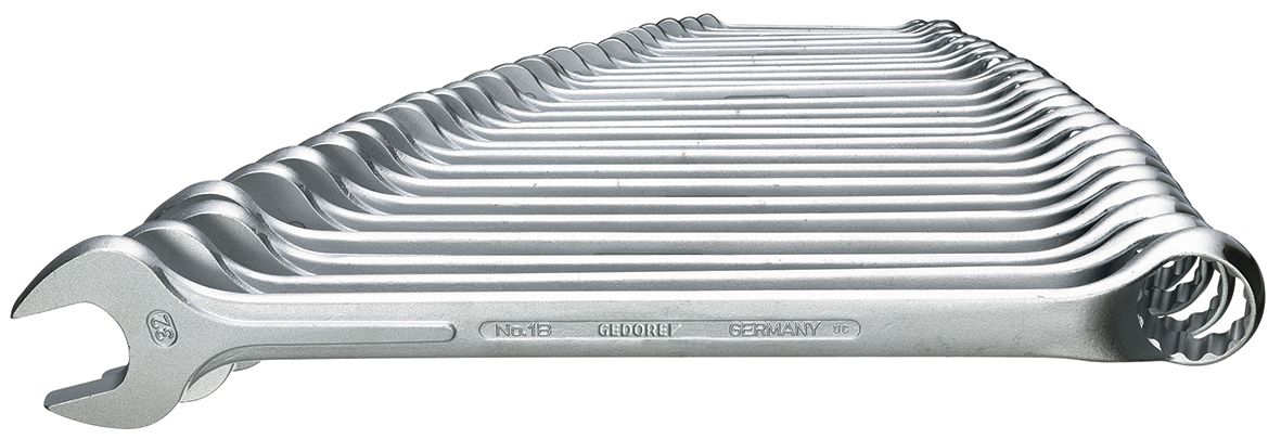 Gedore 26-Piece Spanner Set, 6 to 32 mm, Vanadium Steel