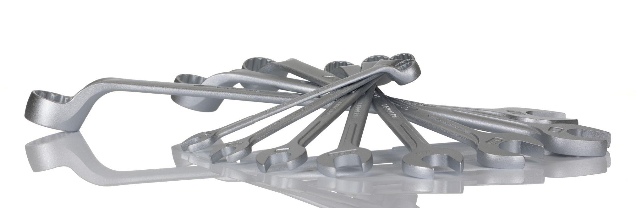 Gedore 8-Piece Spanner Set, 7/16 to 1 in, Vanadium Steel