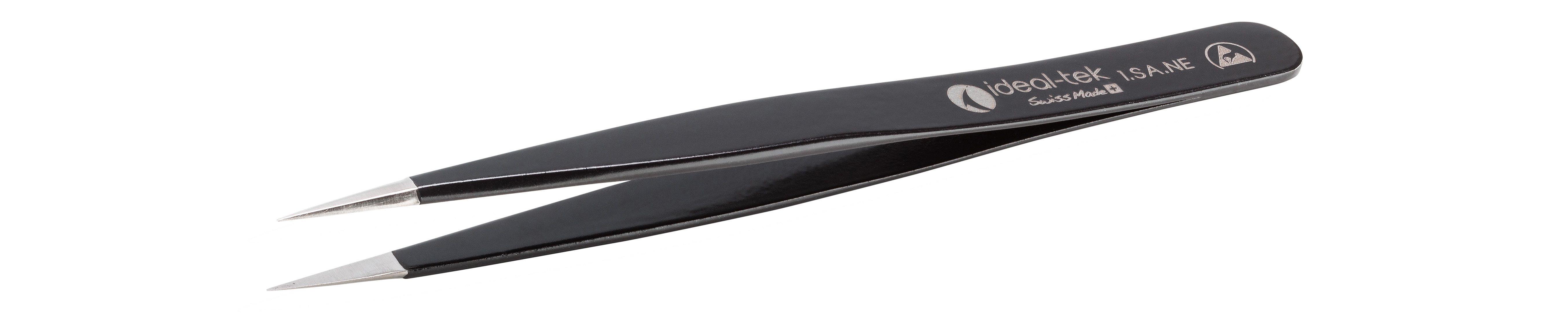 ideal-tek 120mm Stainless Steel Fine ESD Safe Tweezer