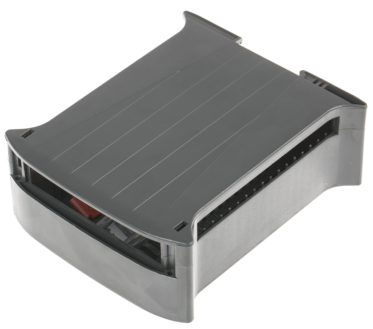 Italtronic DIN Rail Enclosure Type RAILBOX Series, ABS, Polycarbonate 120 mm 101 mm DIN Rail Enclosure