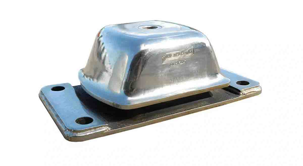 Trelleborg Cushyfloat Rectangular M12 Anti-Vibration Mount, Marine with 65 kg Compression Load