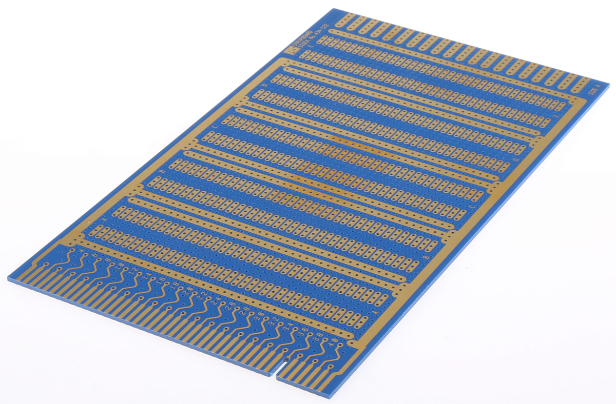 Vero Technologies 10-0145 2 Stripboard Epoxy Glass Fabric Laminate 165.1 mm FR4 114.3mm