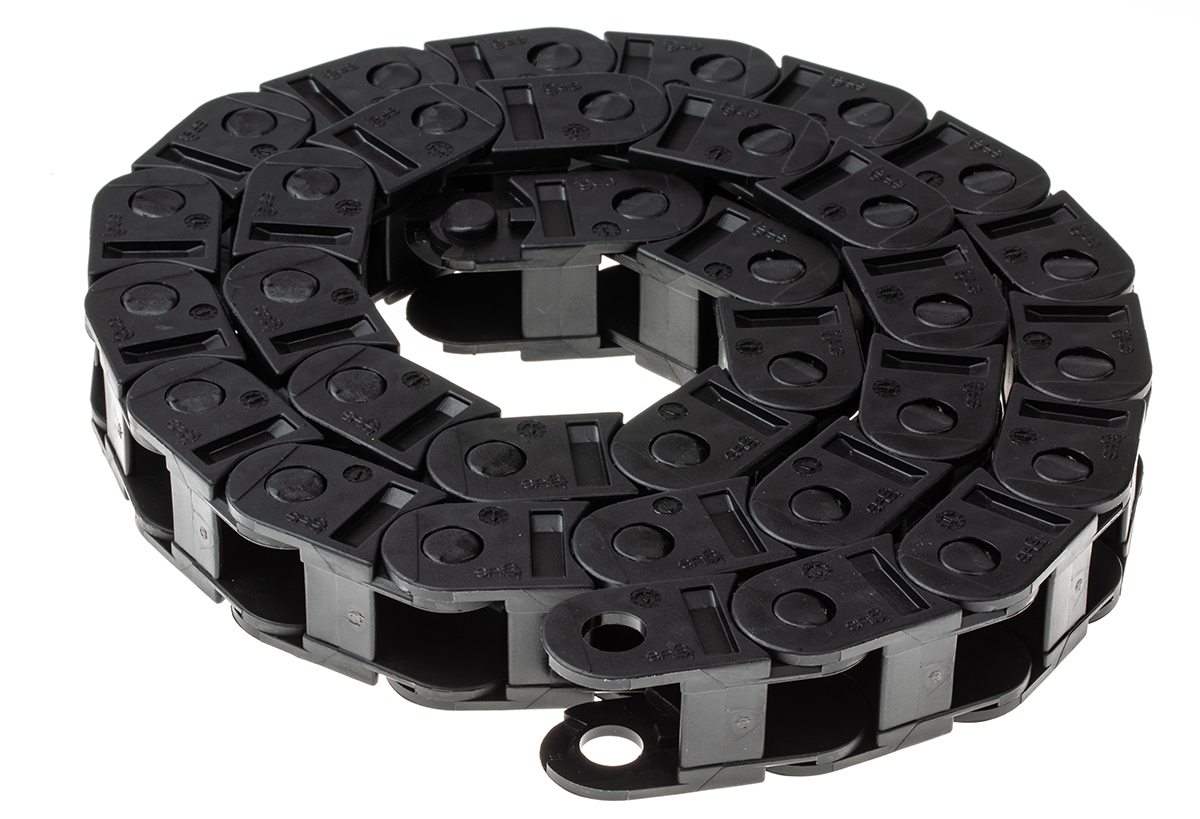 Igus e-chain Black, W26mm x D23 mm, L1 m, 38 mm Min. Bend Radius, Igumid G