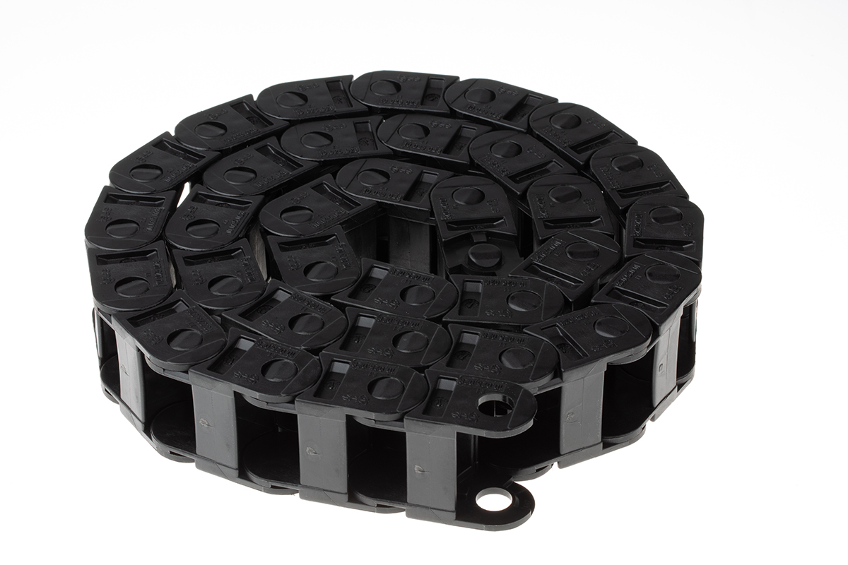 Igus e-chain Black, W36mm x D23 mm, L1 m, 28 mm Min. Bend Radius, Igumid G