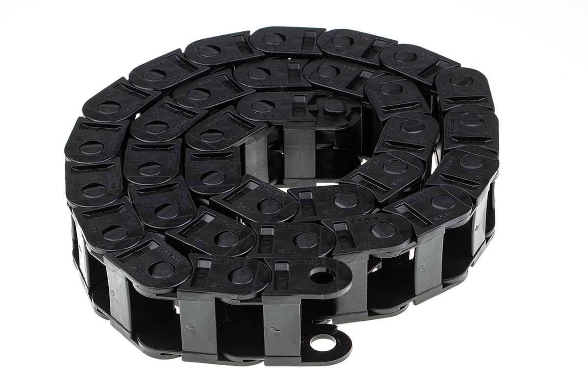 Igus e-chain Black, W36mm x D23 mm, L1 m, 38 mm Min. Bend Radius, Igumid G