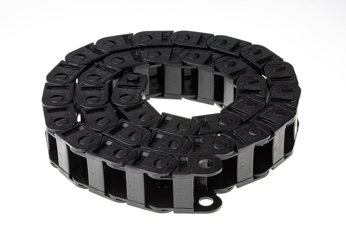Igus e-chain Black, W36mm x D23 mm, L1 m, 48 mm Min. Bend Radius, Igumid G